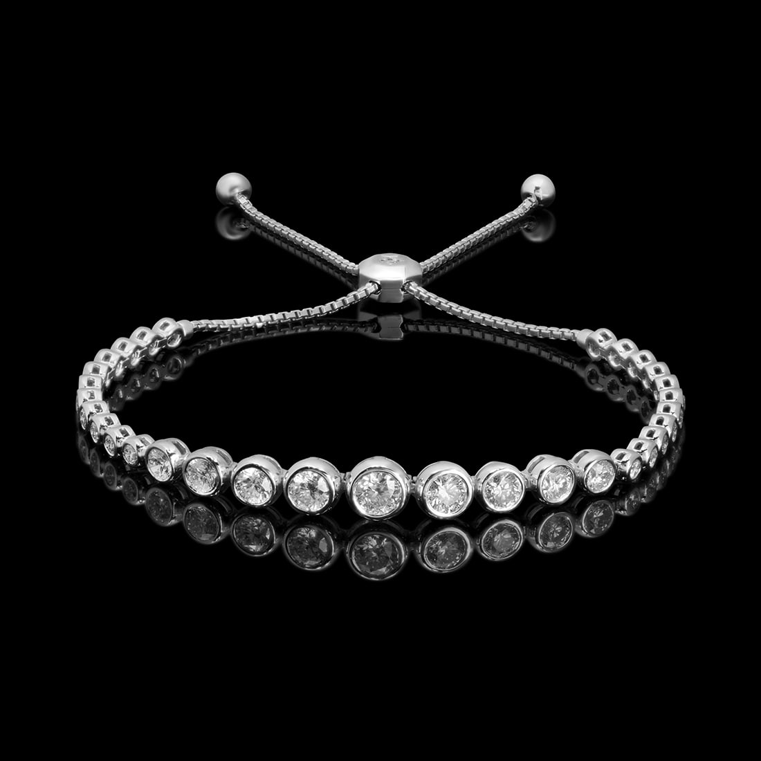 14k White Gold 2.67ct Diamond Bracelet (1 of 5)