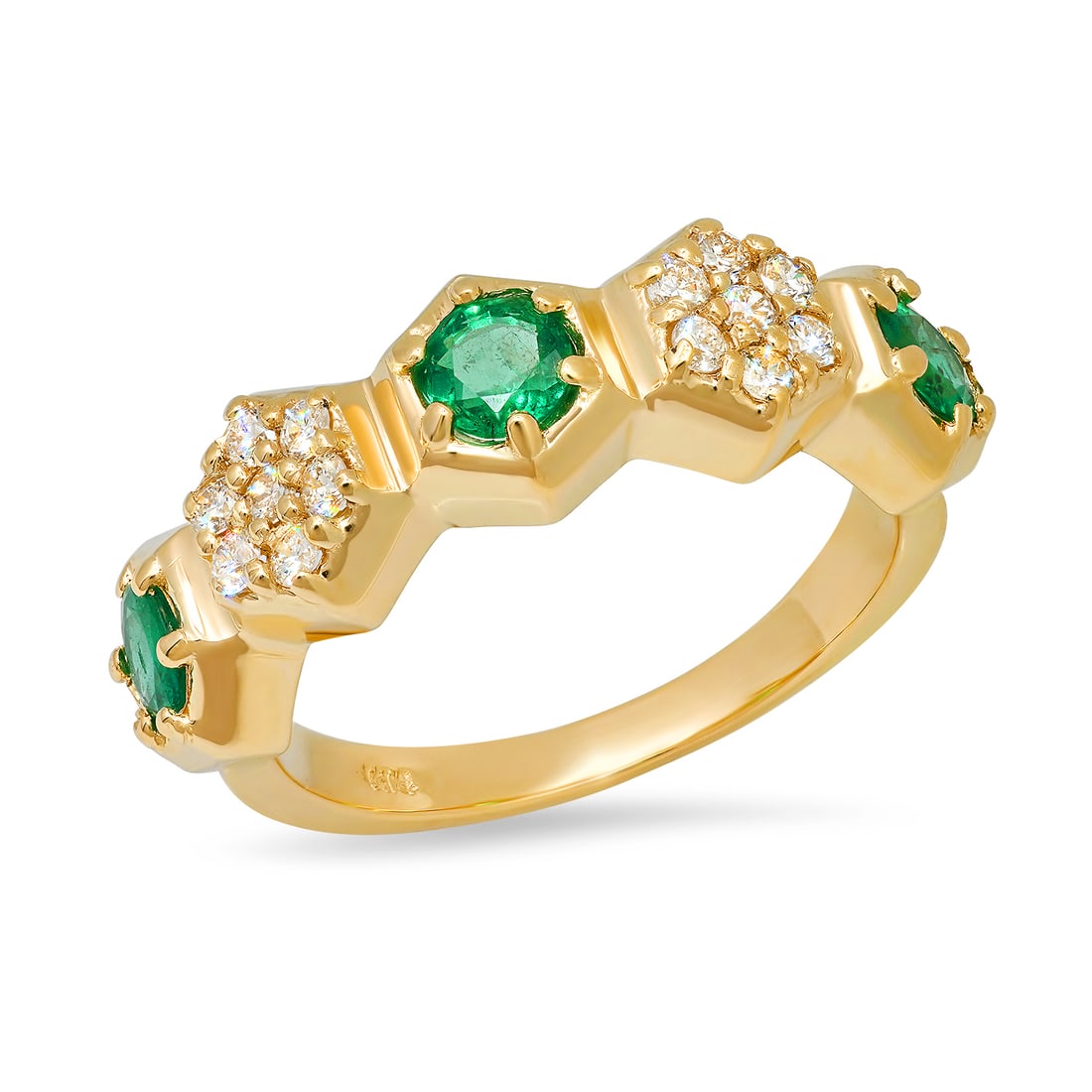 14K Yellow Gold Setting with 1.25ct Emarald and 0.30ct Diamond Ring: Retail: $2,873.00 ****** 14K Yellow Gold Setting with 1.25ct Emarald and 0.30ct Diamond Ring ****** Size: 7(we offer free resizing to winning bidders) / Metal: 14K Yellow Gold / Total Item Weight: 4.5