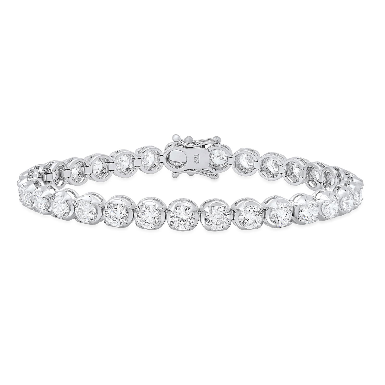 18K White Gold Ladies Bracelet with 9.55ct tw Diamonds (1 of 6)