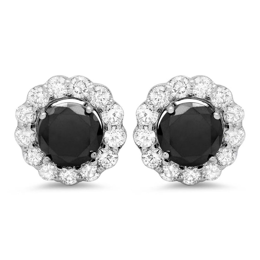 14K Gold 2.99ct Fancy Color Diamond 1.71cts Diamond Earrings: Retail: $16,575.00 ****** 14K Gold 2.99ct Fancy Color Diamond 1.71cts Diamond Earrings ****** Metal: 14K White Gold / Total Item Weight: 4.3 grams / Country Made: United States / / Main Stone: Fancy