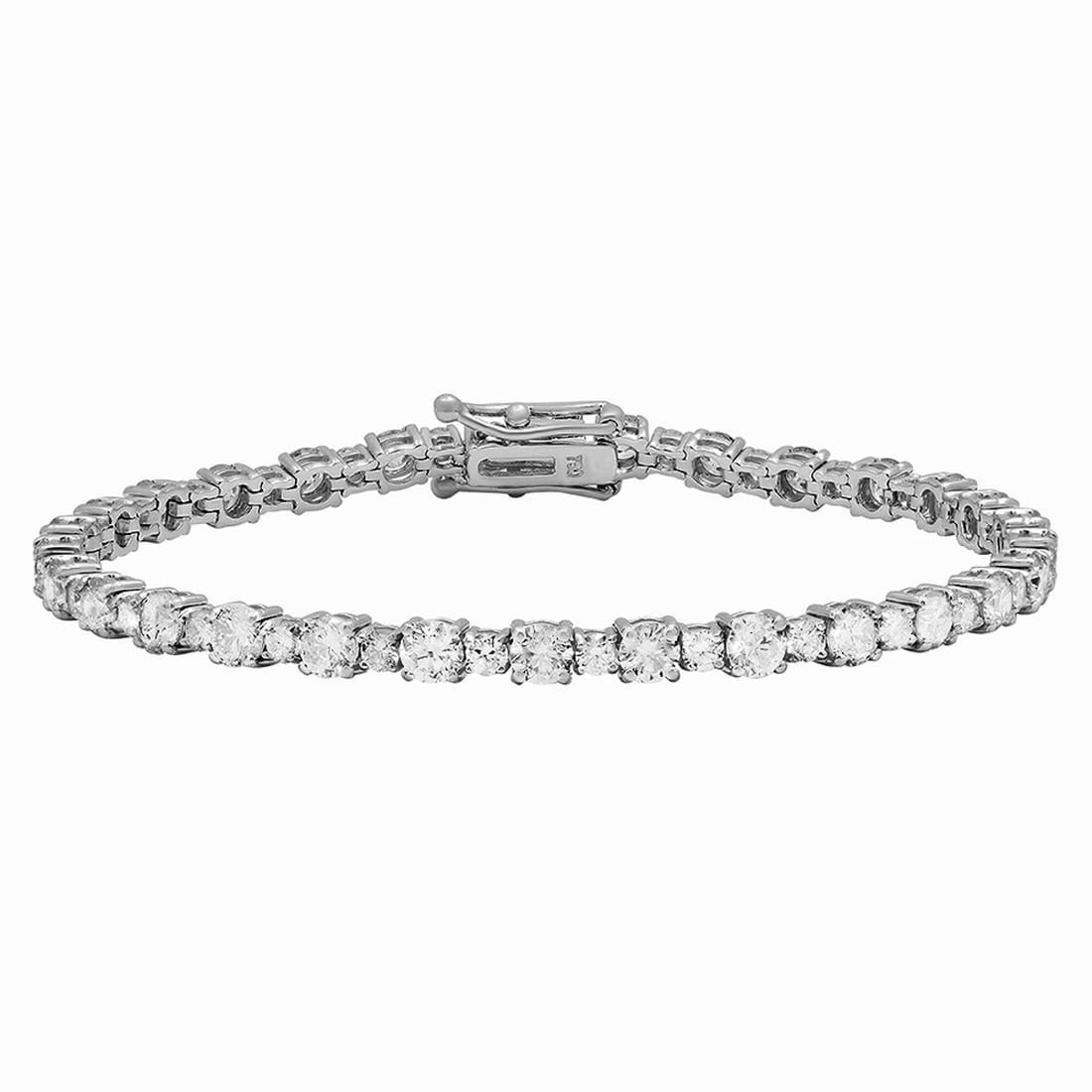 18k White Gold 7.49ct Diamond Tennis Bracelet: Retail: $31,275.00 ****** 18k White Gold 7.49ct Diamond Tennis Bracelet ****** Metal: 18K White Gold / Total Item Weight: 11.71 grams / Country Made: United States / / Main Stone: Diamond / Color: Non