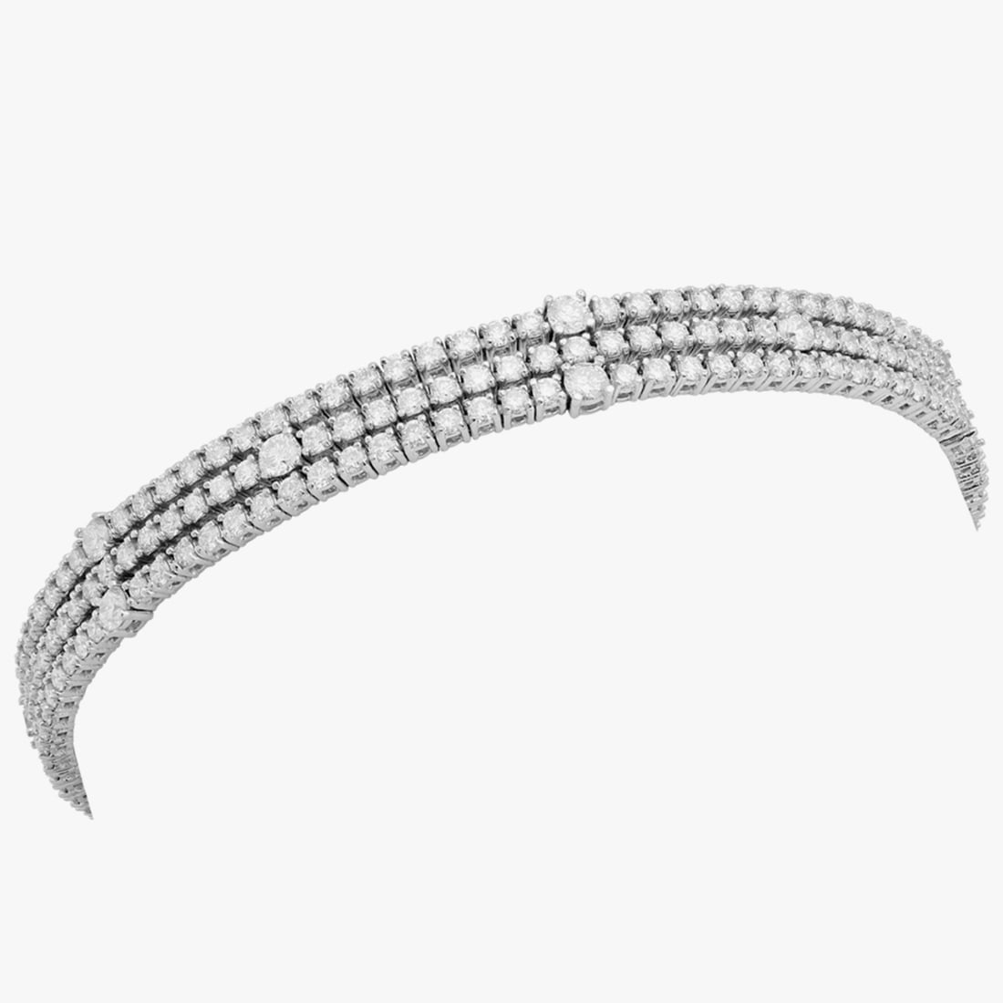 18k White Gold 5.96ct Diamond Tennis Bracelet: Retail: $22,250.00 ****** 18k White Gold 5.96ct Diamond Tennis Bracelet ****** Metal: 18K White Gold / Total Item Weight: 18.56 grams / Country Made: United States / / Main Stone: Diamond / Color: Non