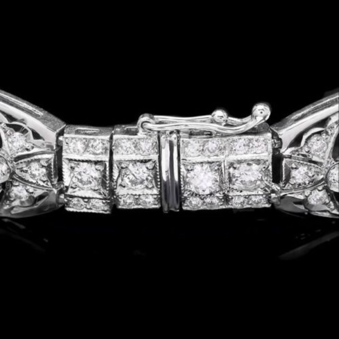 14K Gold 10.91ct Ruby 6.92ct Diamond Bracelet - 3