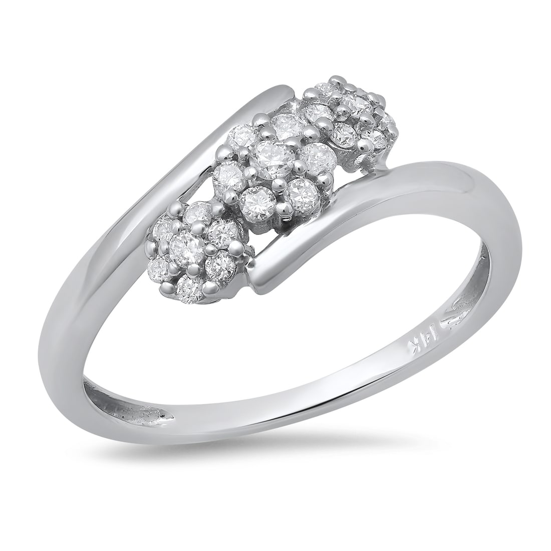 14K White Gold Setting with 0.25ct Diamond Ladies Ring: Retail: $1,800.00 ****** 14K White Gold Setting with 0.25ct Diamond Ladies Ring ****** Size: 7 / Metal: 14K White Gold / Total Item Weight: 1.9 Grams / Country Made: United States / / Main Stone: