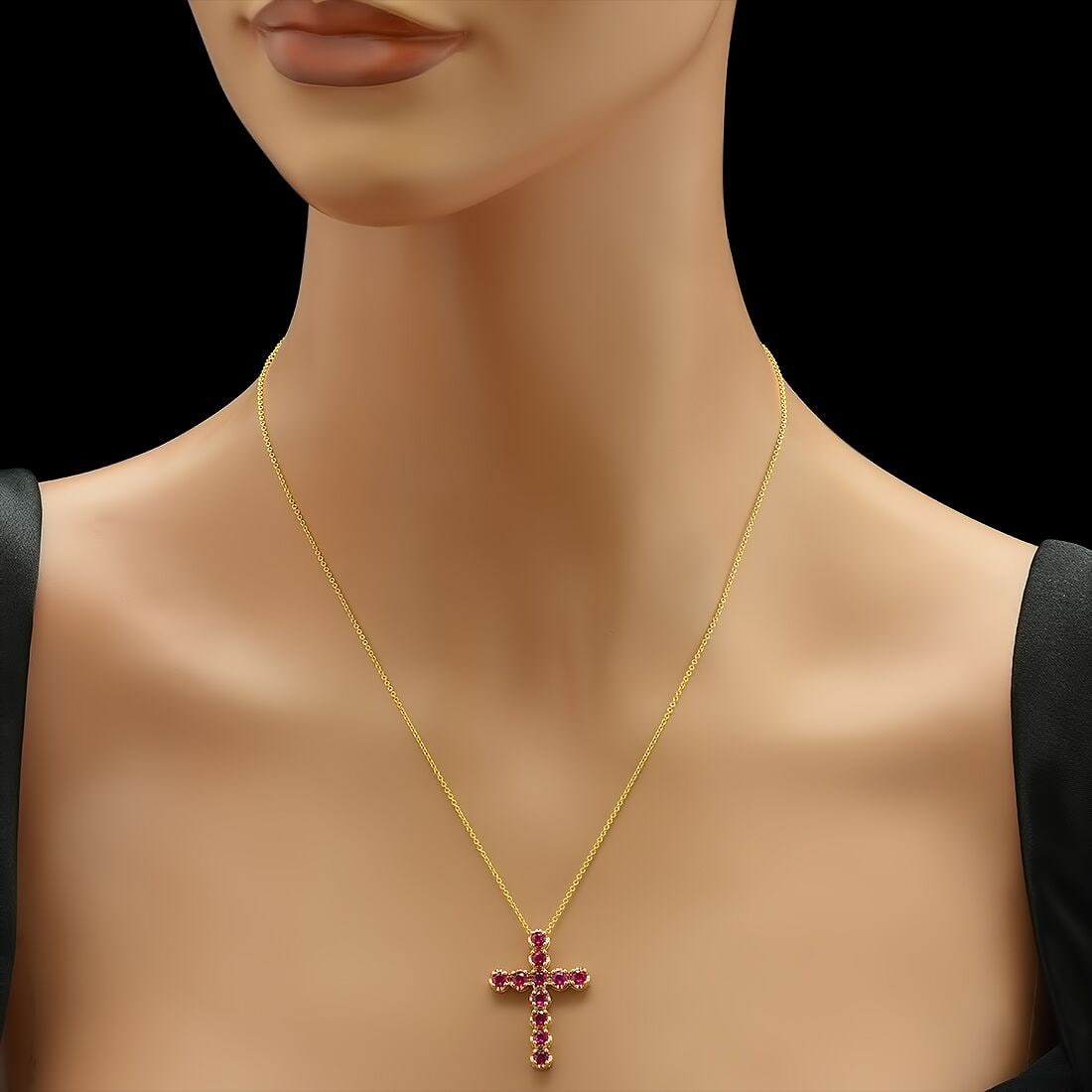 14K Yellow Gold and 2.51ct Ruby Pendant - 2