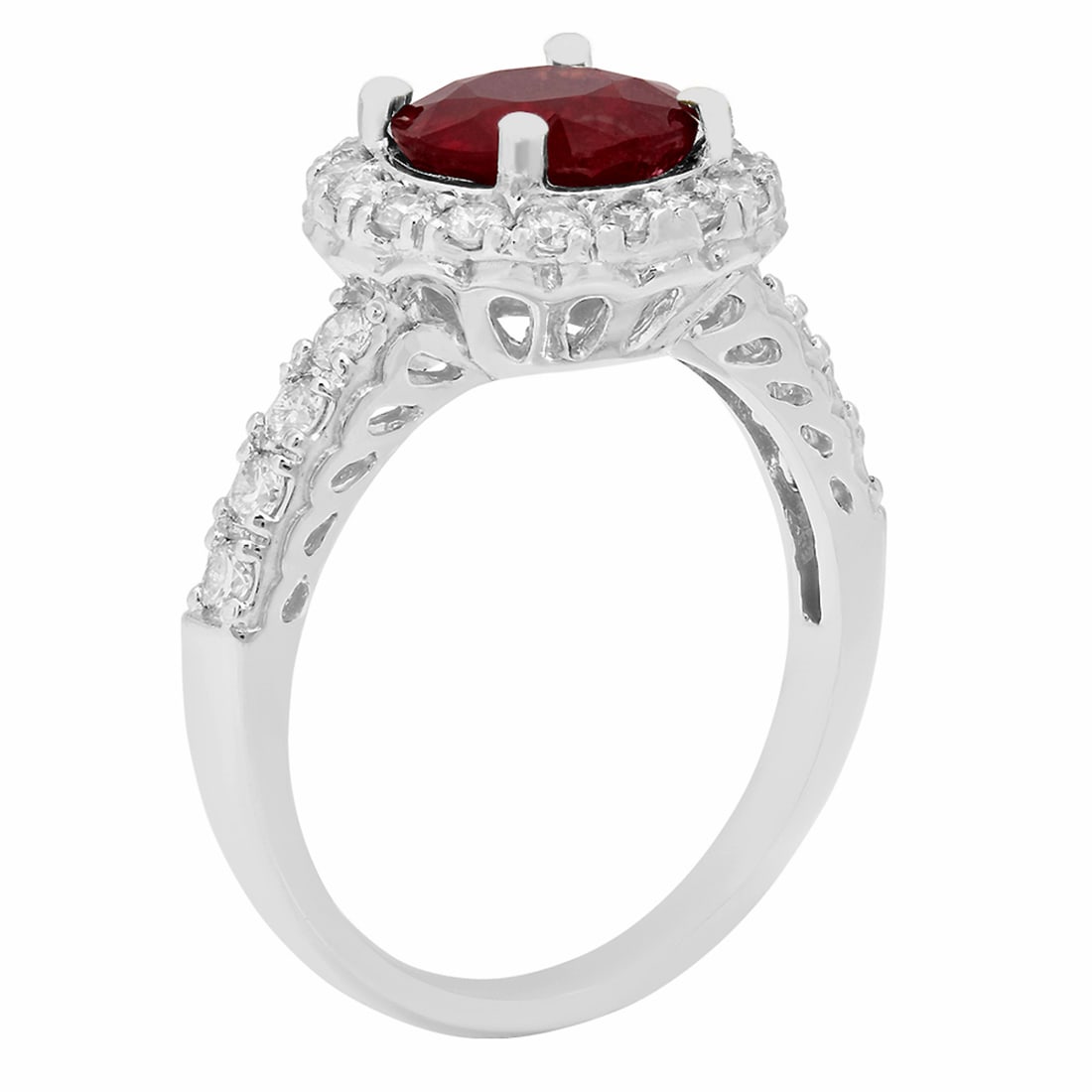 14K Gold 2.15ct Ruby 0.78ct Diamond Ring - 2