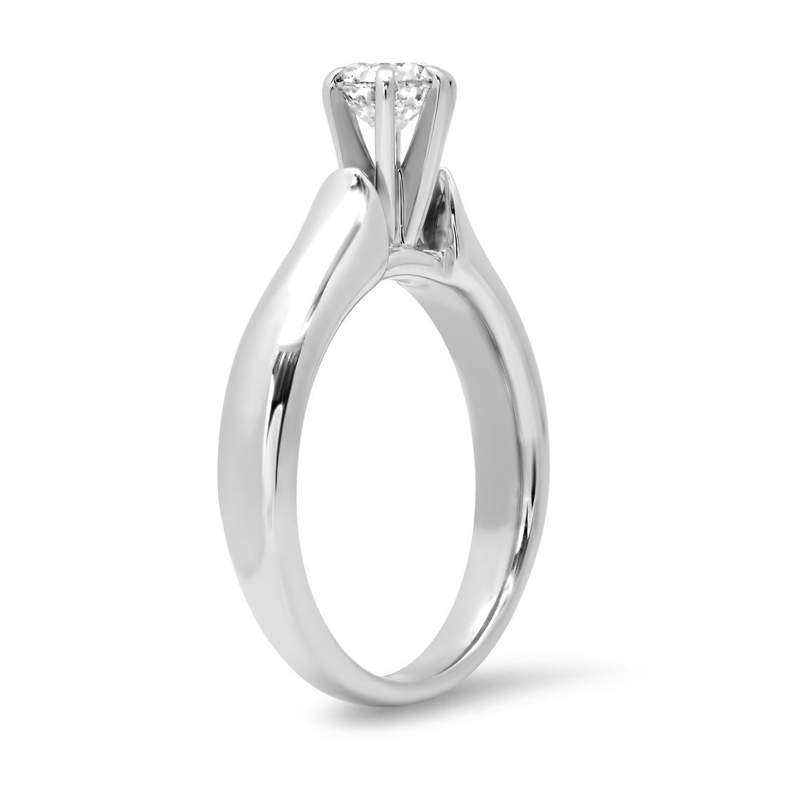 Platinum Setting with 0.52ct Diamond Ladies Ring - 2