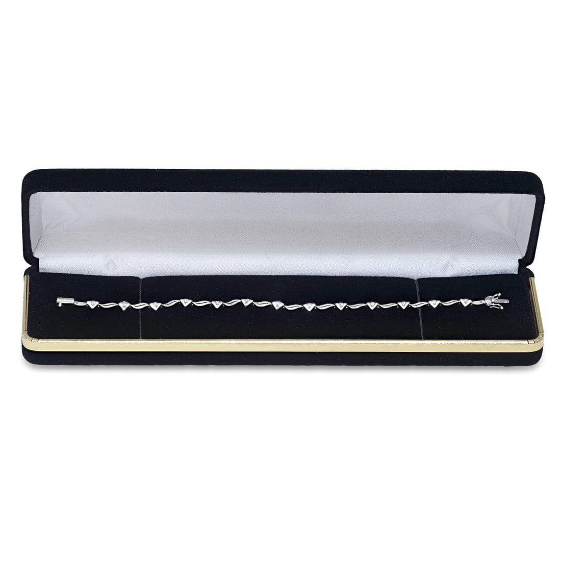 18K White Gold Setting with 0.32ct Diamond Bracelet - 3