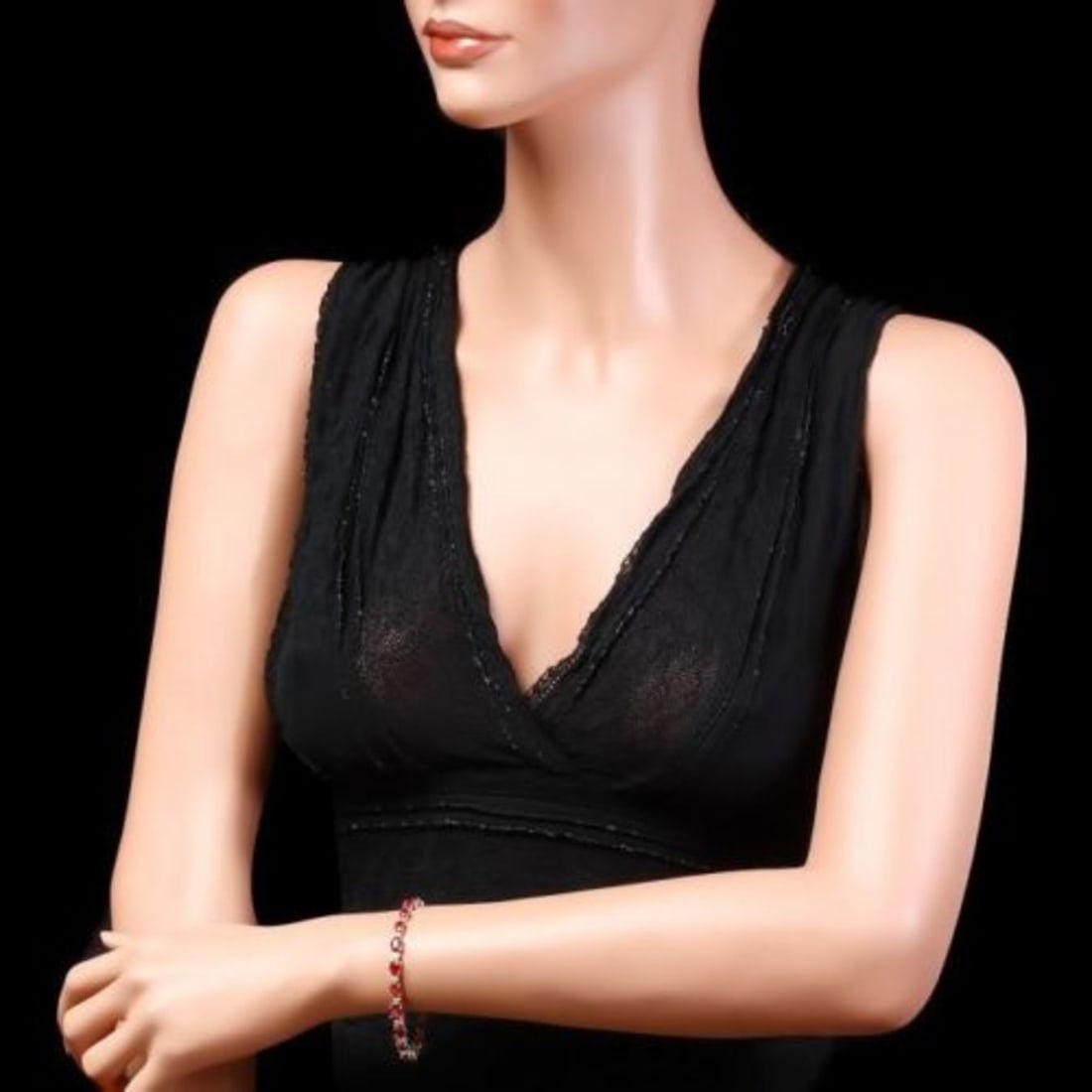 14K Gold 16.71ct Ruby 0.69ct Diamond Bracelet - 4