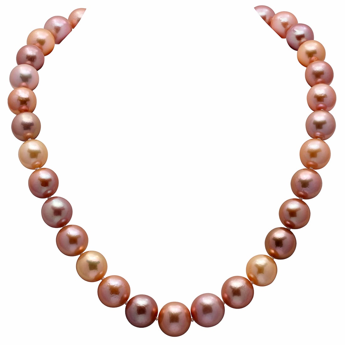 12-15mm South Sea Cultured Pearl Necklace: Retail: $9,900.00 ****** 12-15mm South Sea Cultured Pearl Necklace ****** Metal: 14K Yellow Gold Ball Clasp / Country Made: United States / / Main Stone: Pearl / Color: Creamy-pink / Carat Total