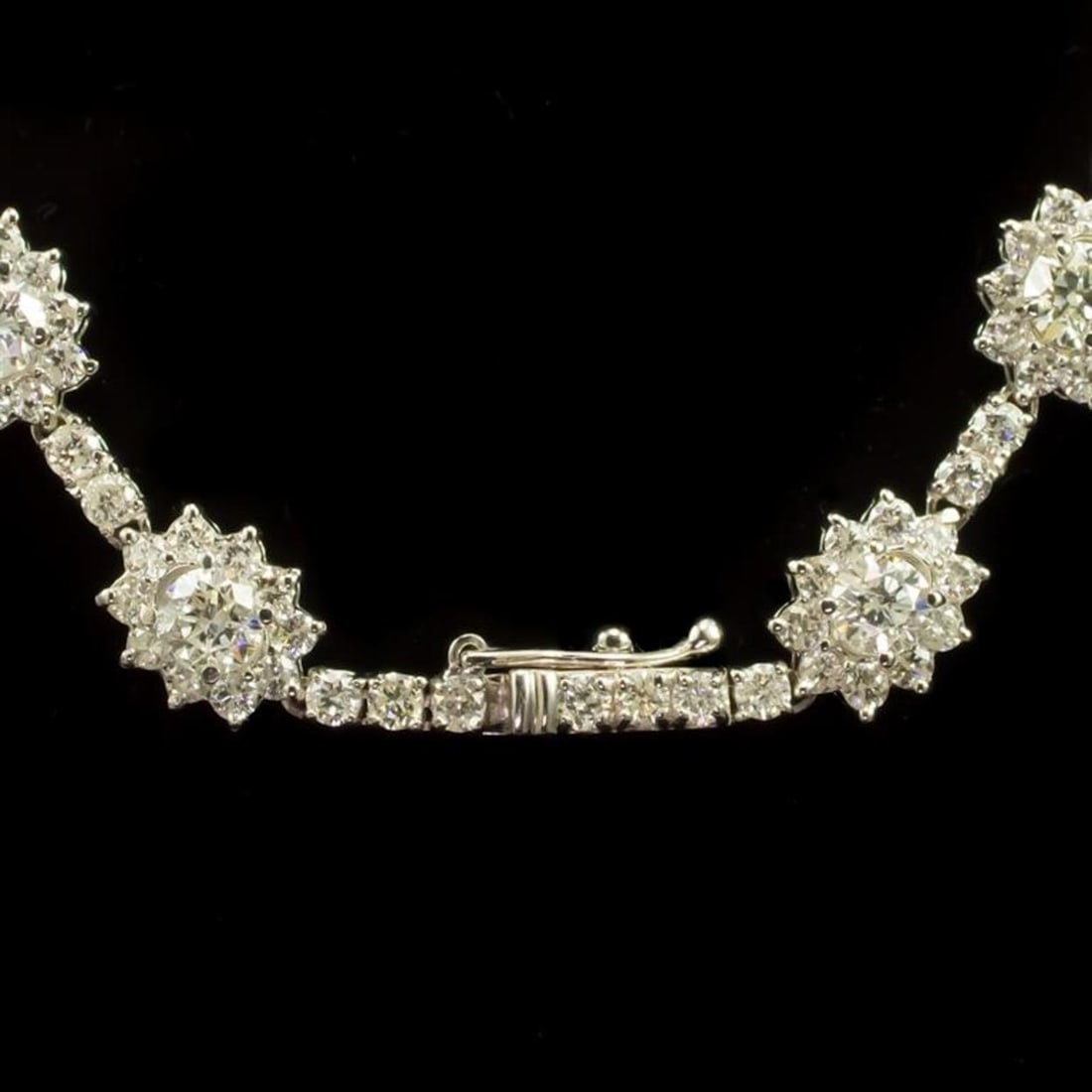 18K Gold 18.52ct Diamond Necklace - 3
