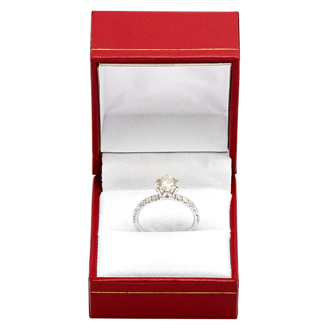 14k White Gold 1.05ct Diamond Ring - 4