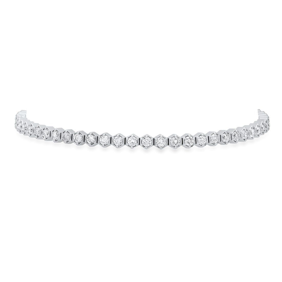 14K White Gold and 2.10ct Diamond Bracelet: Retail: $7,857.00 ****** 14K White Gold and 2.10ct Diamond Bracelet ****** Size: Ajustable / Metal: 14K White Gold / Total Item Weight: 9.0 Grams / Country Made: United States / / Main Stone: Diamond