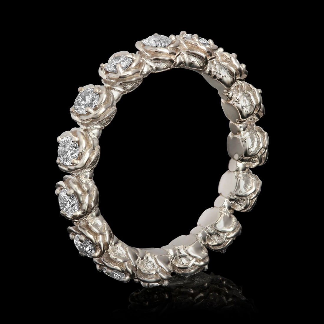 14k White Gold 1.11ct Diamond Ring - 2