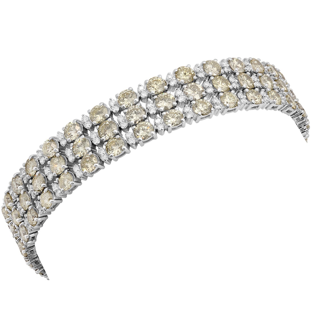 18k White Gold 16.84ct Diamond Tennis Bracelet: Retail: $45,325.00 ****** 18k White Gold 16.84ct Diamond Tennis Bracelet ****** Metal: 18K White Gold / Total Item Weight: 28.30 grams / Country Made: United States / / Main Stone: Diamond / Color: No