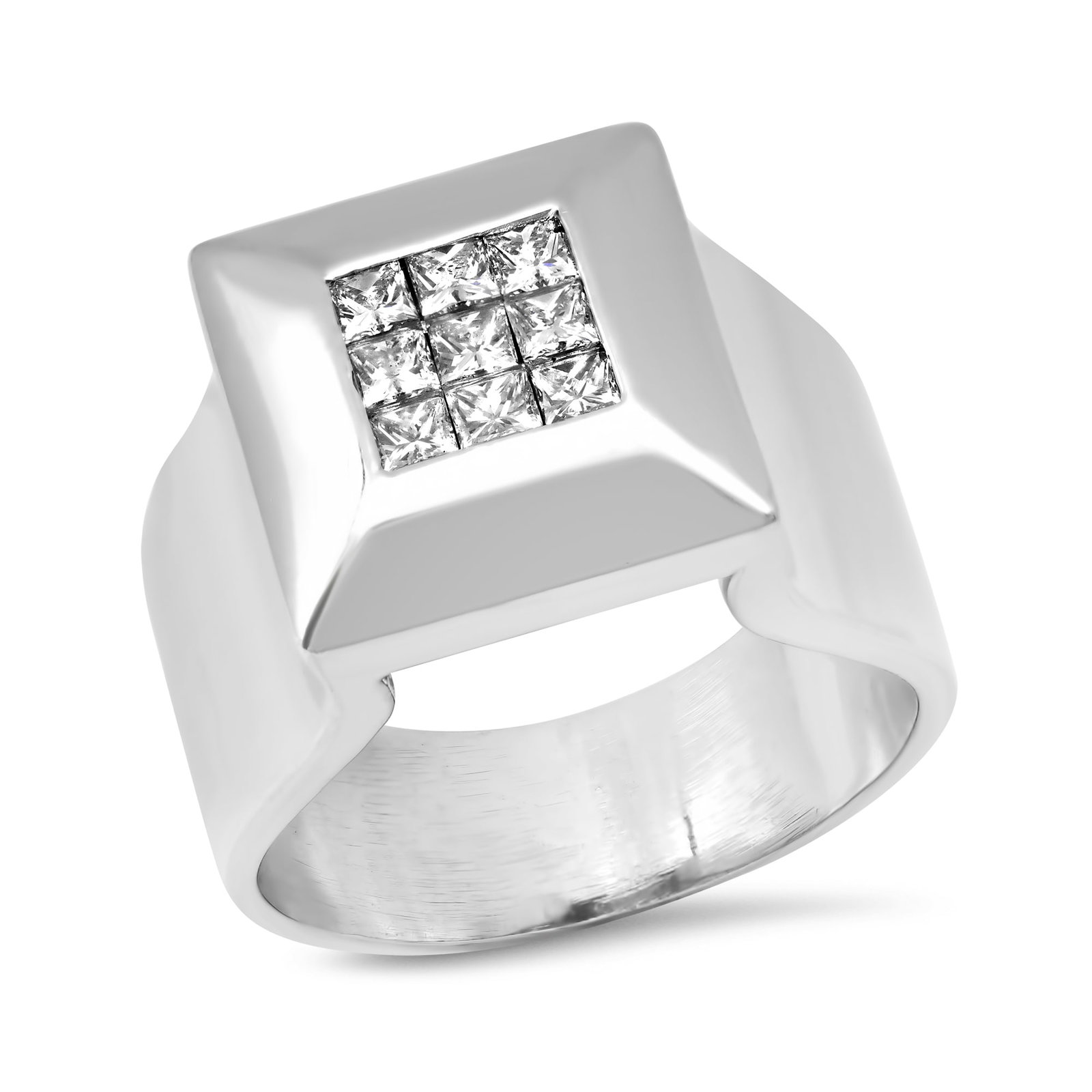 14K White Gold Setting with 1.08ct Diamond Ladies Ring: Retail: $6,910.00 ****** 14K White Gold Setting with 1.08ct Diamond Ladies Ring ****** Size: 6.5 / Metal: 14K White Gold / Total Item Weight: 12.1 Grams / Country Made: United States / / Main Stone: D