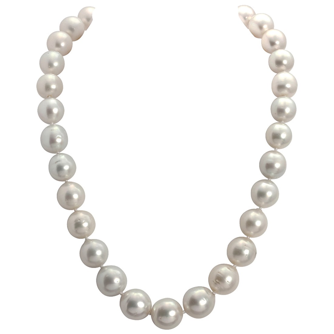 12-15.5mm Natural South Sea Pearl Necklace: Retail: $14,500.00 ****** 12-15.5mm Natural South Sea Pearl Necklace ****** Metal: 14k Yellow Gold & Diamonds Clasp / Total Item Weight: None / Country Made: United States / / Main Stone: Pearl / Colo
