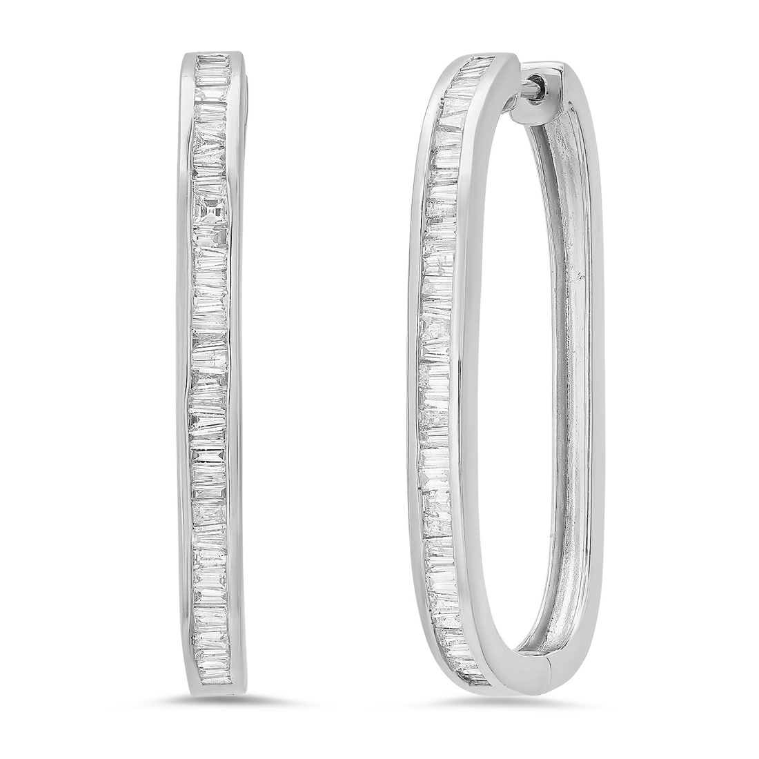14K White Gold Setting with 1.54ct Diamond Ladies Earrings: Retail: $5,970.00 ****** 14K White Gold Setting with 1.54ct Diamond Ladies Earrings ****** Metal: 14K White Gold / Total Item Weight: 8.9 Grams / Country Made: United States / / Main Stone: Diamond / 