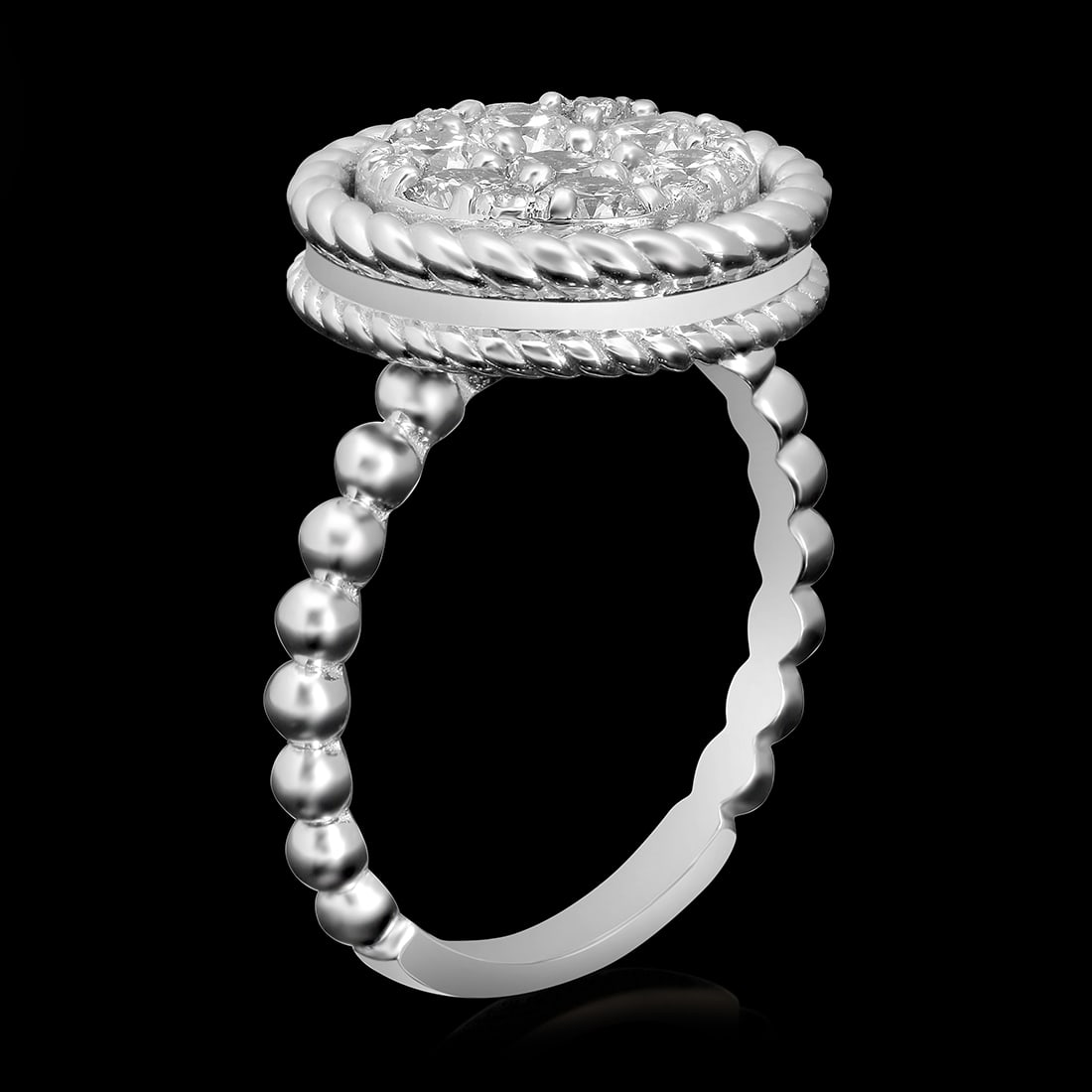 14k White Gold 1.09ct Diamond Ring - 2