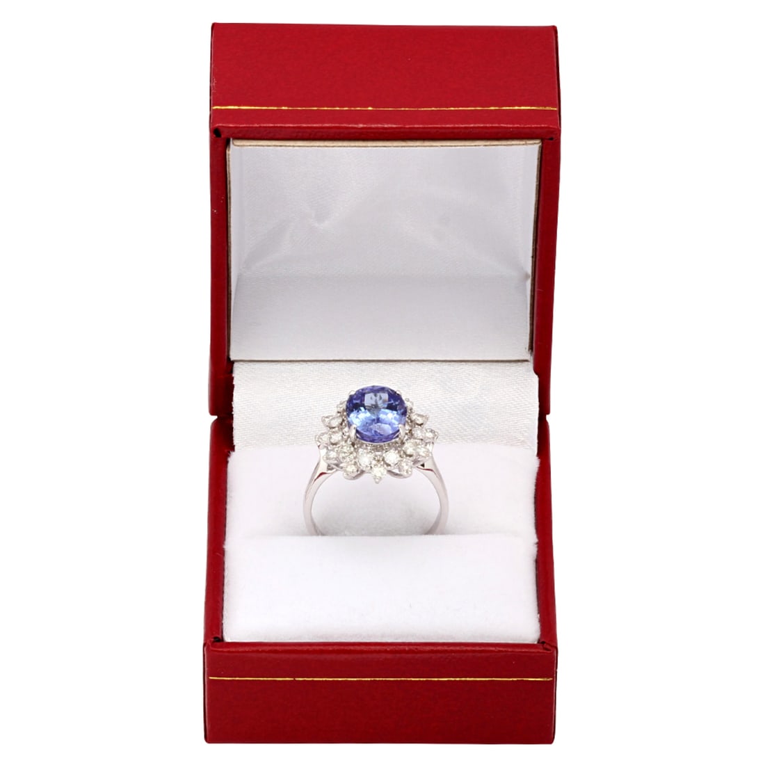 14k White Gold 3.32ct Tanzanite 0.72ct Diamond Ring - 3