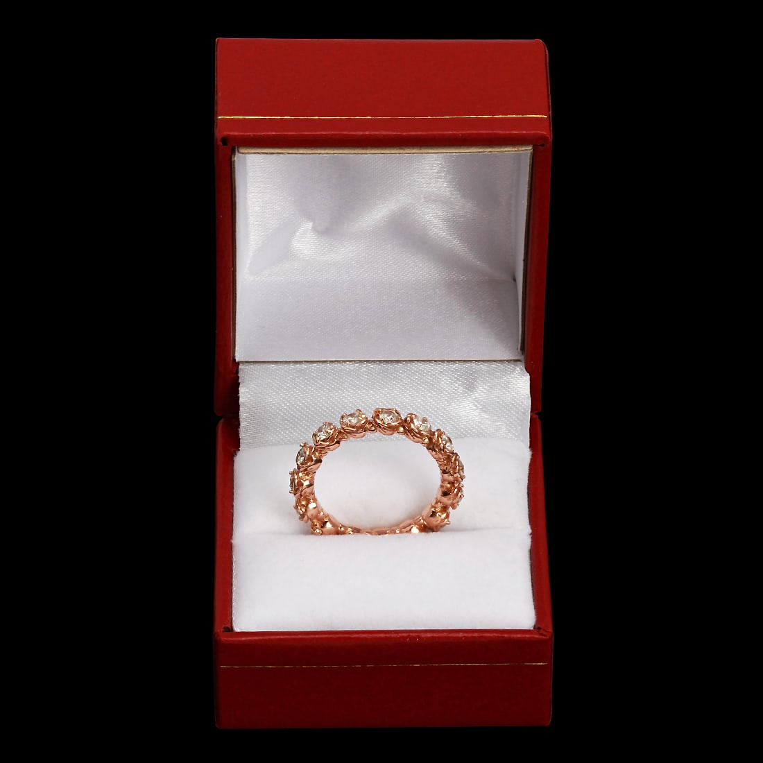 14k Rose Gold 1.11ct Diamond Ring - 3