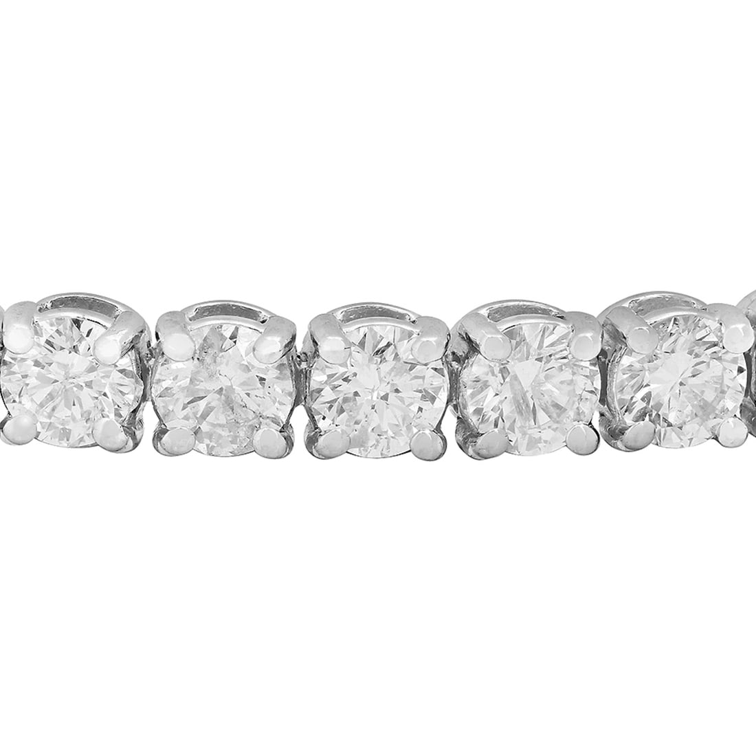 18k White Gold 6.65ct Diamond Bracelet - 2