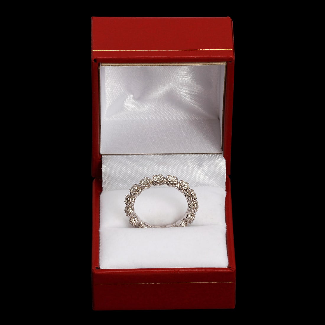 14k White Gold 1.11ct Diamond Ring - 3