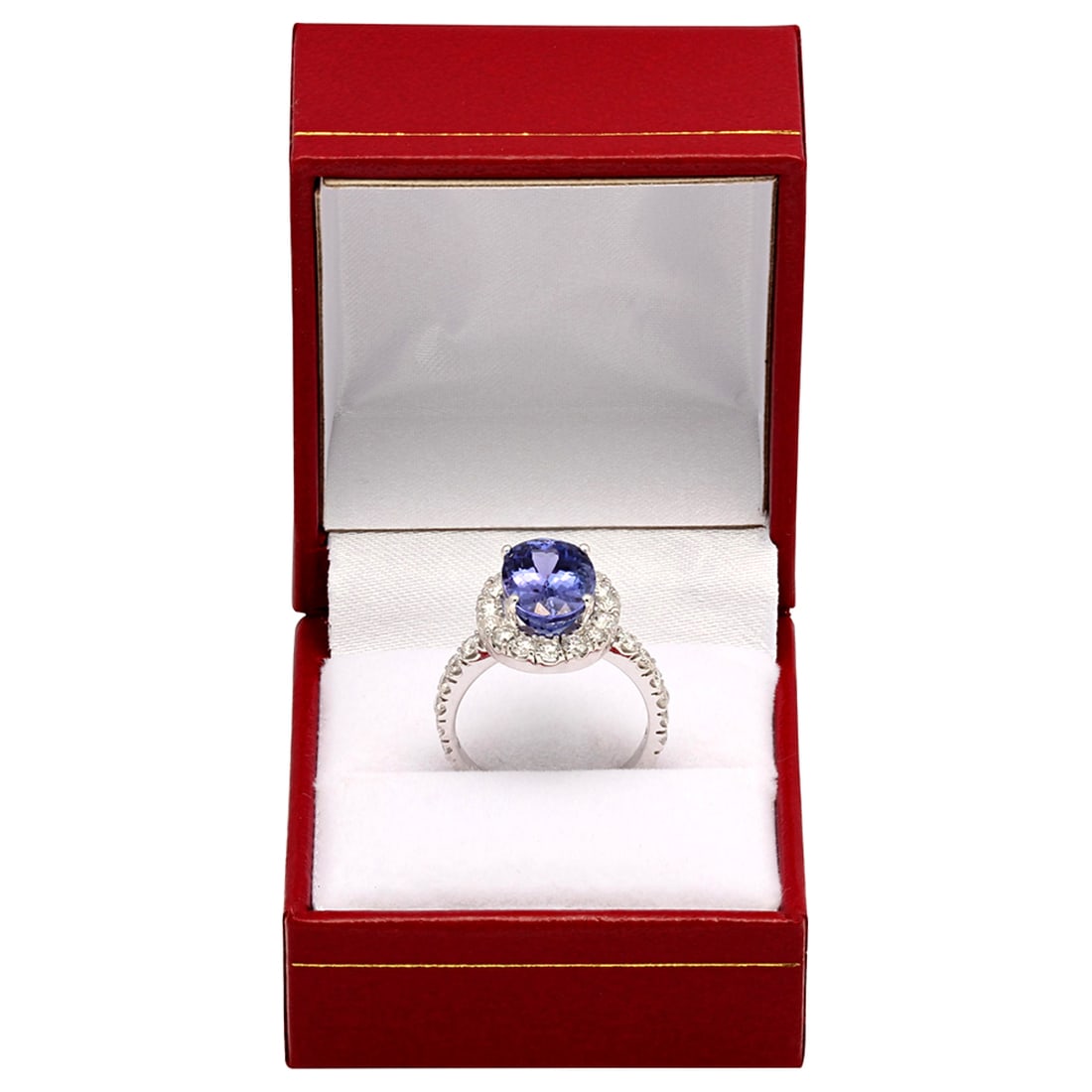 14k White Gold 4.95ct Tanzanite 1.45ct Diamond Ring - 3
