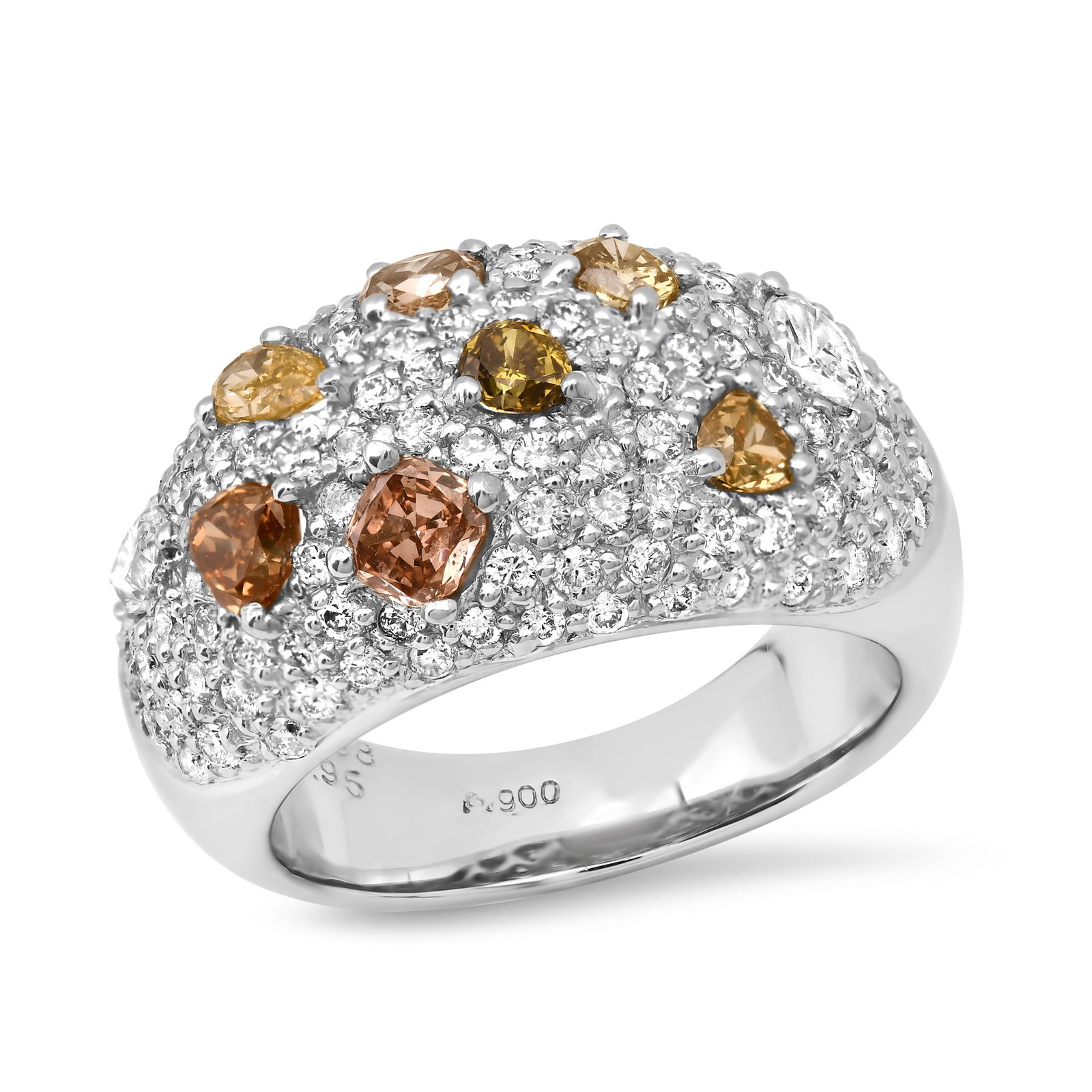 Platinum 900 Setting with 2.34tcw Diamond Ladies Ring: Retail: $19,825.00 ****** Platinum 900 Setting with 2.34tcw Diamond Ladies Ring ****** Size: 6.5 (we offer free resizing to winning bidders) / Metal: Platinum / Total Item Weight: 14.8 Grams /