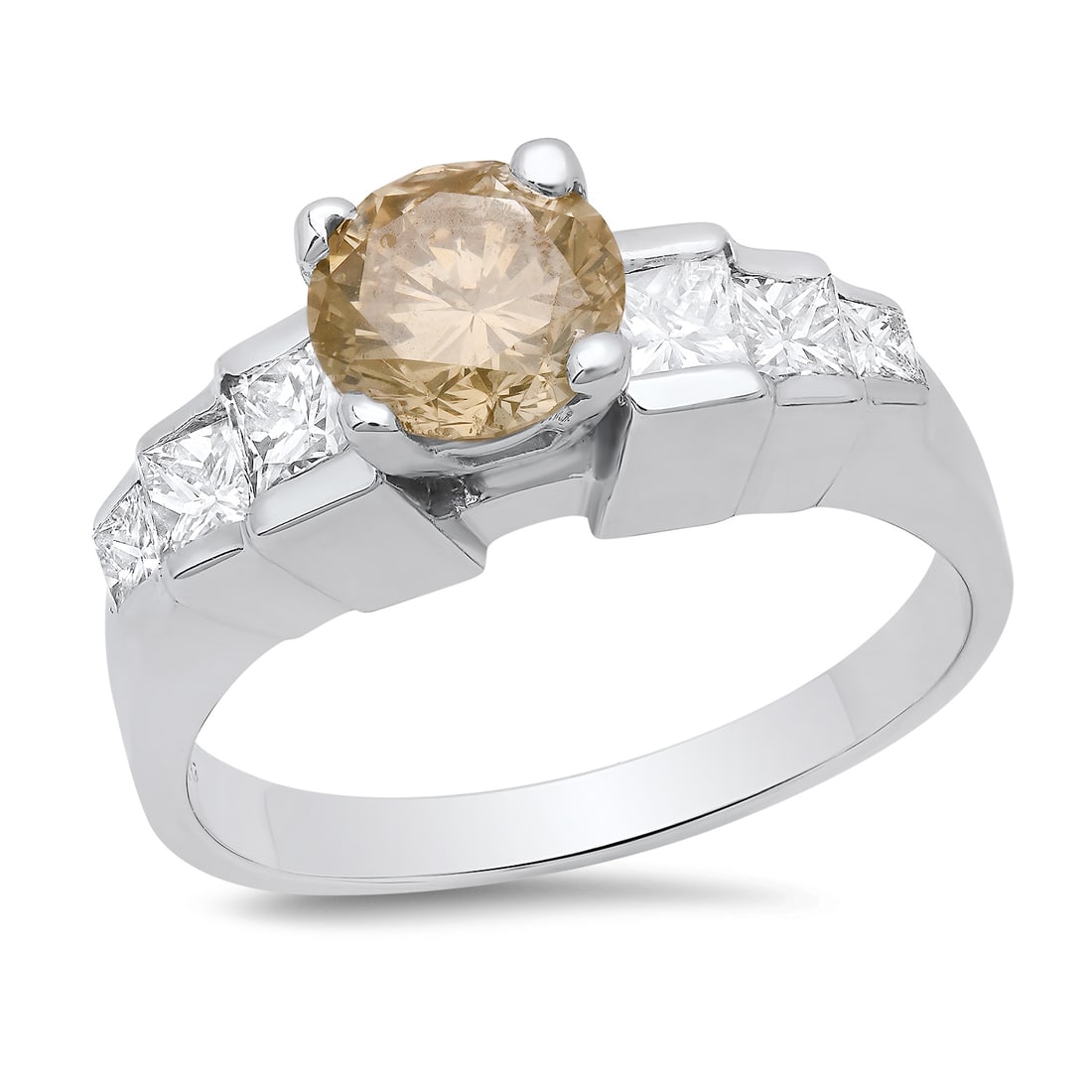 14K White Gold Setting with 1.25ct Center and TW 2.15ct Diamond Ladies Ring: Retail: $6,370.00 ****** 14K White Gold Setting with 1.25ct Center and TW 2.15ct Diamond Ladies Ring ****** Size: 7.5 (we offer free resizing to winning bidders) / Metal: 14K White Gold / Total Item W
