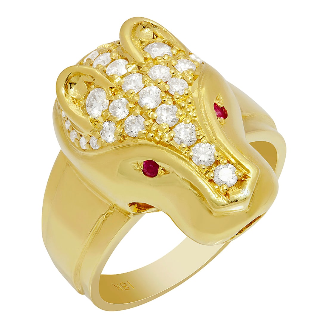 14k Yellow Gold 0.05ct Ruby 1.07ct Diamond Ring: Retail: $9,455.00 ****** 14k Yellow Gold 0.05ct Ruby 1.07ct Diamond Ring ****** Metal: 14K Yellow Gold / Total Item Weight: 15.10 grams / Country Made: United States / / Main Stone: Ruby / Carat Total