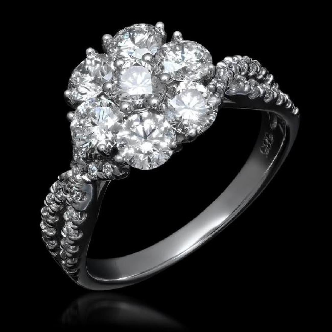 14K White Gold and 1.82ct Diamond Ring (1 of 3)