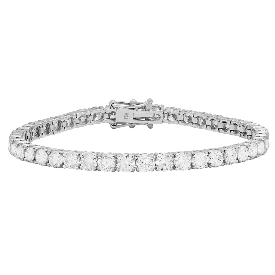 18k White Gold 10.75ct Diamond Tennis Bracelet: Retail: $46,225.00 ****** 18k White Gold 10.75ct Diamond Tennis Bracelet ****** Metal: 18K White Gold / Total Item Weight: 13.70 grams / Country Made: United States / / Main Stone: Diamond / Color: No