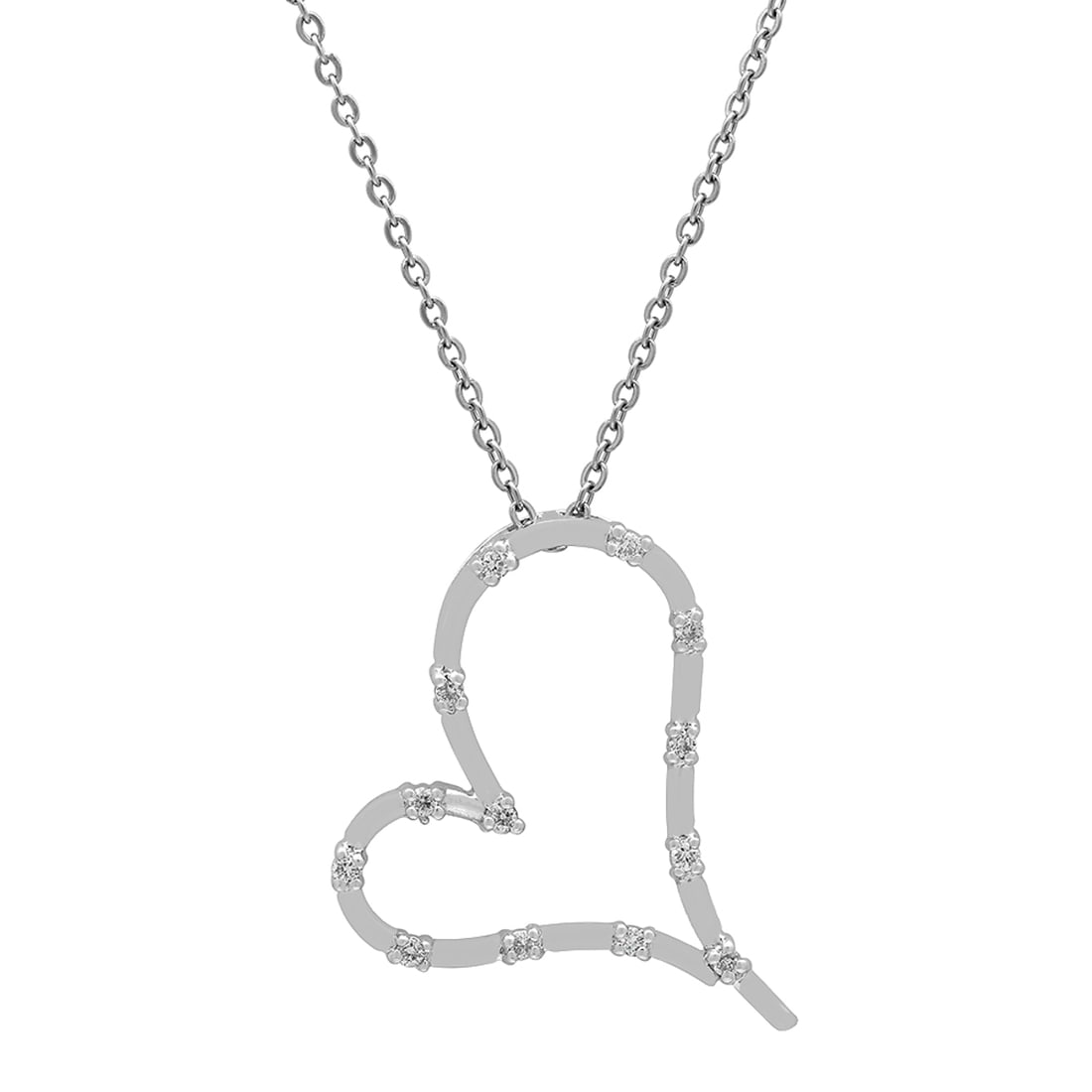 14k White Gold 0.23ct Diamond Pendant: Retail: $3,060.00 ****** 14k White Gold 0.23ct Diamond Pendant ****** Metal: 14K White Gold / Total Item Weight: 4.30 grams / Country Made: United States / / Main Stone: Diamond / Carat Total Weight: 