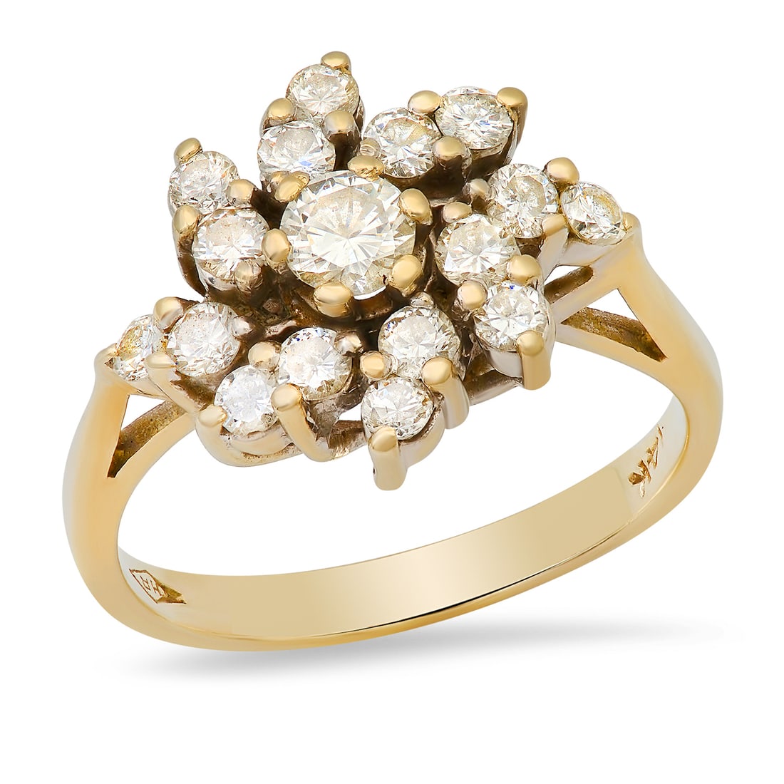 14K White Gold Setting with 0.70ct Diamond Ladies Ring: Retail: $3,520.00 ****** 14K White Gold Setting with 0.70ct Diamond Ladies Ring ****** Size: 7(we offer free resizing to winning bidders) / Metal: 14K White Gold / Total Item Weight: 4.2 Grams / Count