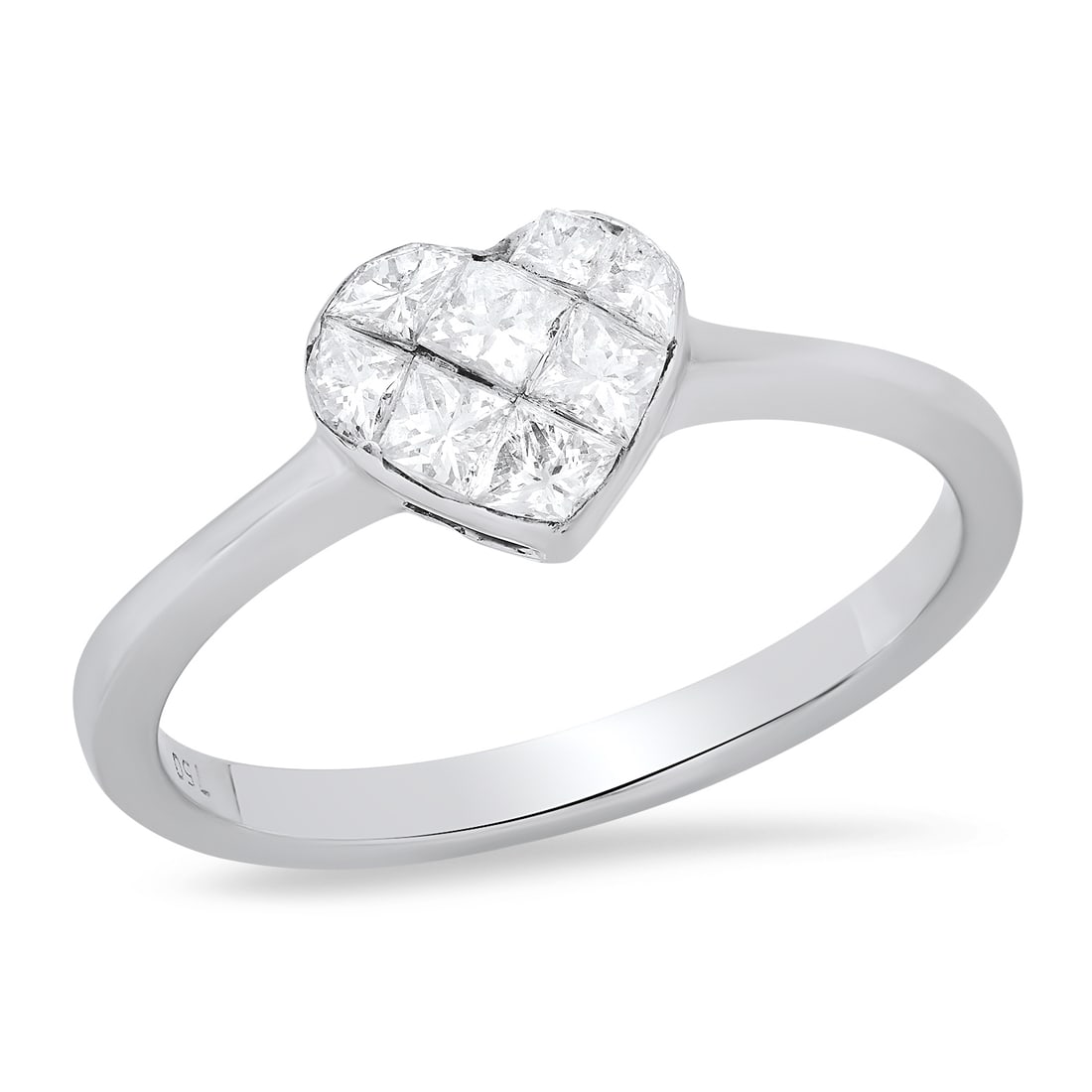 18K White Gold Setting with 0.60tcw Diamond Ladies Ring: Retail: $3,325.00 ****** 18K White Gold Setting with 0.60tcw Diamond Ladies Ring ****** Size: 5.5 / Metal: 18K White Gold / Total Item Weight: 2.1 Grams / Country Made: United States / / Main Stone: D
