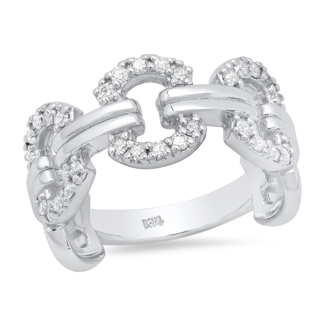 14K White Gold and 0.38ct Diamond Ring: Retail: $5,100.00 ****** 14K White Gold and 0.38ct Diamond Ring ****** Size: 7(we offer free resizing to winning bidders) / Metal: 14K White Gold / Total Item Weight: 6.3 Grams / Country Made: United 