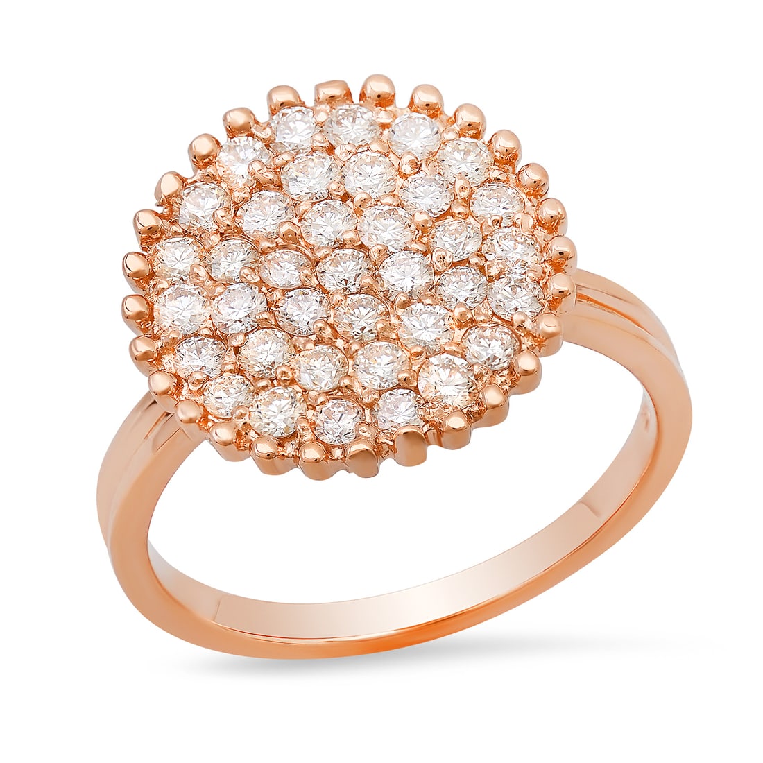 14K Rose Gold Setting with 1.37ct Diamond Ladies Ring: Retail: $7,875.00 ****** 14K Rose Gold Setting with 1.37ct Diamond Ladies Ring ****** Size: 7(we offer free resizing to winning bidders) / Metal: 14K Rose Gold / Total Item Weight: 3.3 Grams /