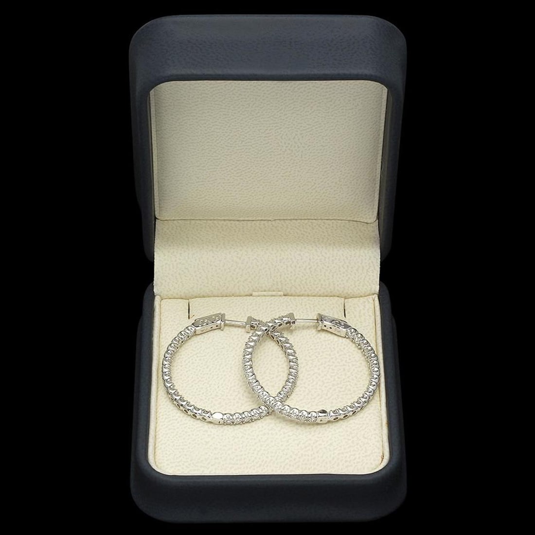 14K Gold 2.80ct Diamond Earrings - 2