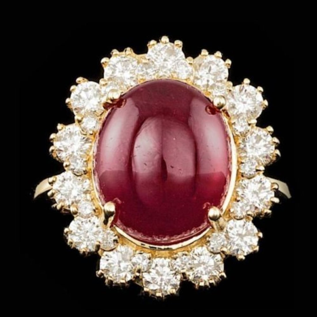 14K White Gold 9.33ct Ruby and 1.38ct Diamond Ring: Retail: $12,090.00 ****** 14K White Gold 9.33ct Ruby and 1.38ct Diamond Ring ****** Metal: 14K White Gold / Total Item Weight: 7.0 Grams / Country Made: United States / / Main Stone: Ruby / Color: