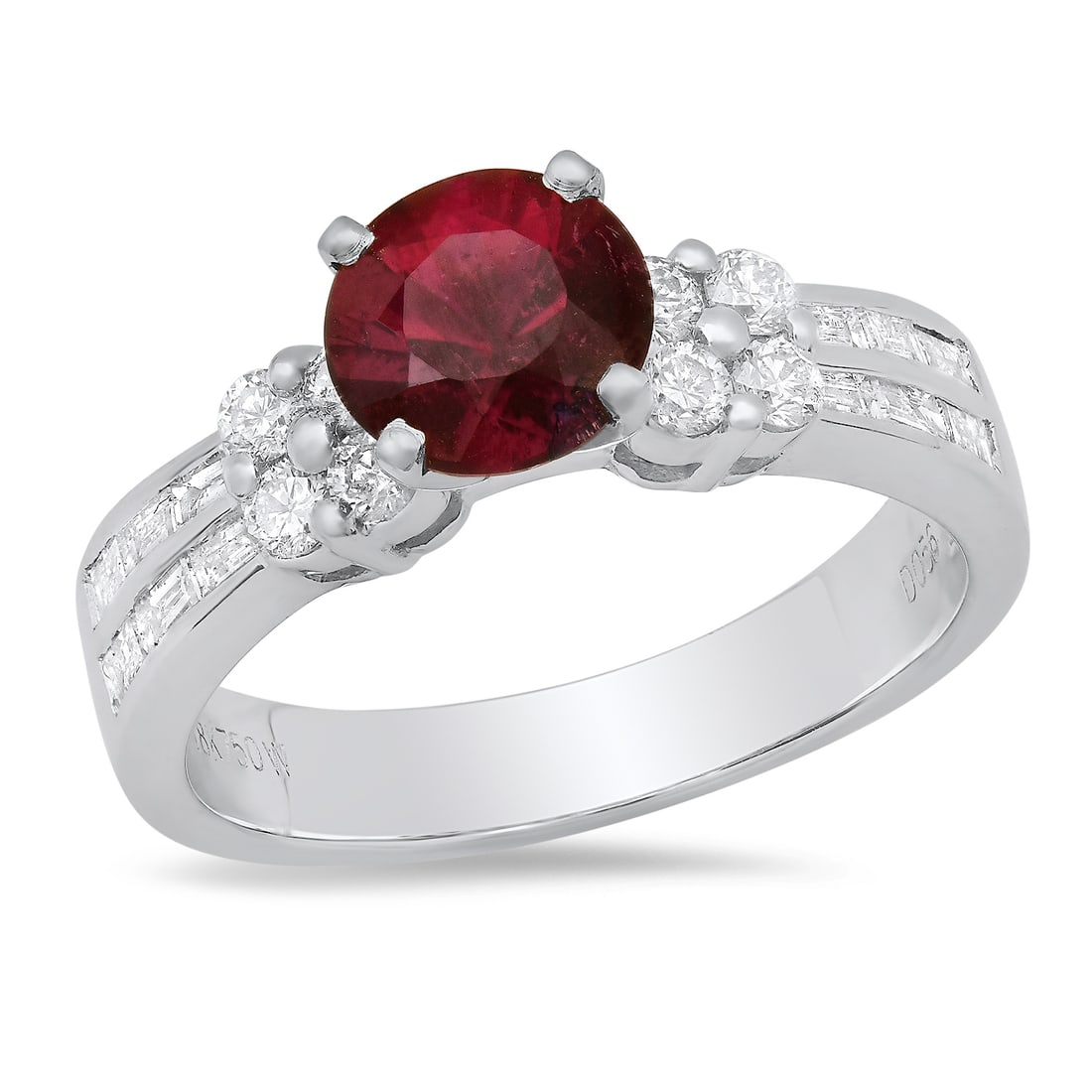 18K White Gold Setting with 0.91ct Tourmaline and 0.56ct Diamond Ladies Ring: Retail: $4,338.00 ****** 18K White Gold Setting with 0.91ct Tourmaline and 0.56ct Diamond Ladies Ring ****** Size: 6.5 (we offer free resizing to winning bidders) / Metal: 18K White Gold / Total Item