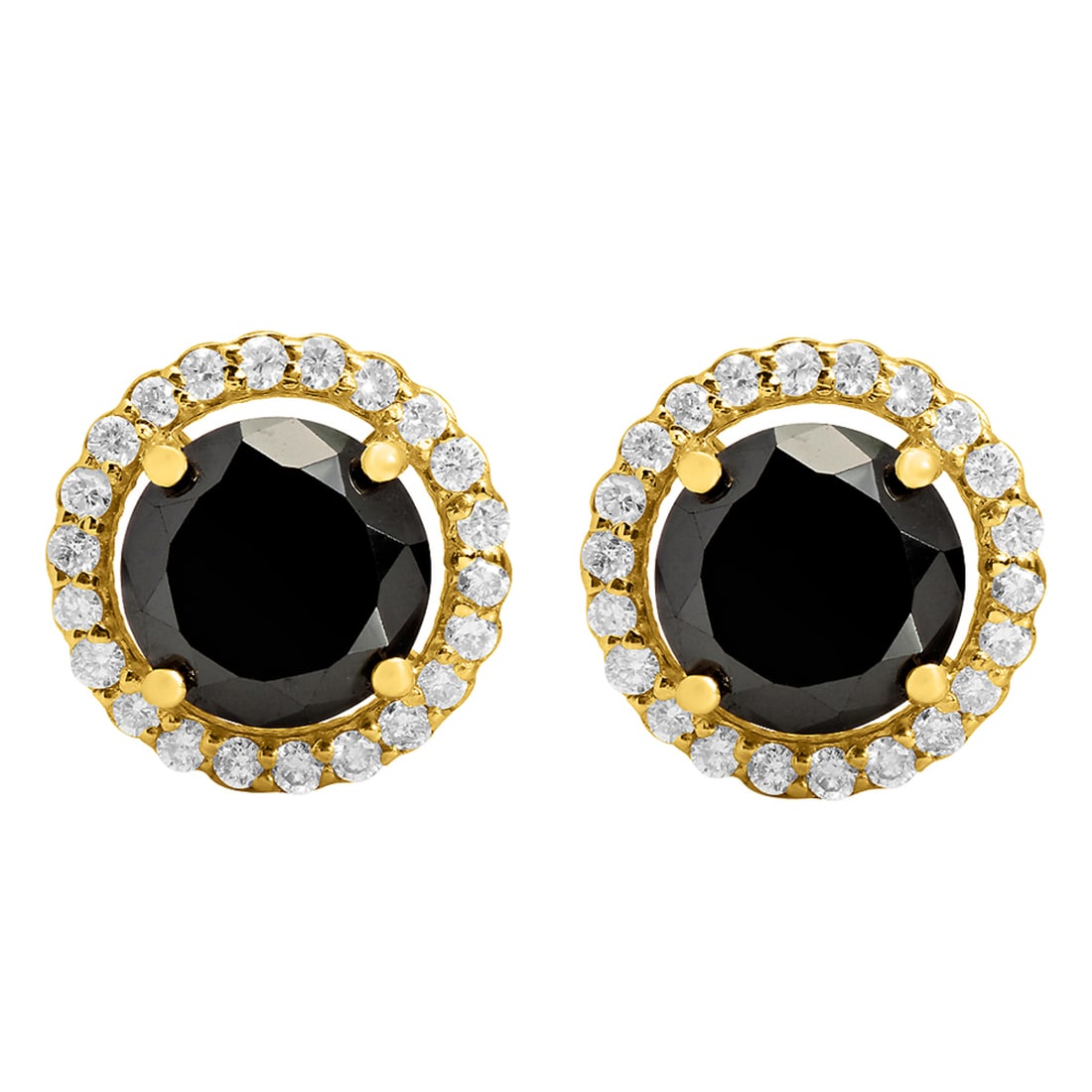 14k Yellow Gold 4.48ct & 0.75ct Diamond Earrings: Retail: $12,780.00 ****** 14k Yellow Gold 4.48ct & 0.75ct Diamond Earrings ****** Metal: 14K White Gold / Total Item Weight: 5.1 grams / Country Made: United States / / Main Stone: Diamond / Color: Fa