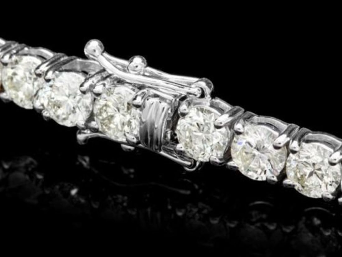 18K Gold 13.06ct Diamond Bracelet - 2