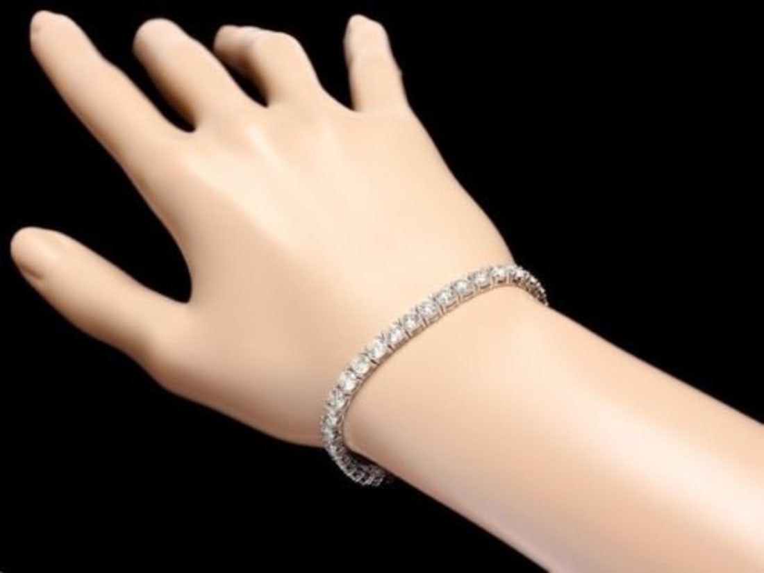 18K Gold 13.06ct Diamond Bracelet - 4
