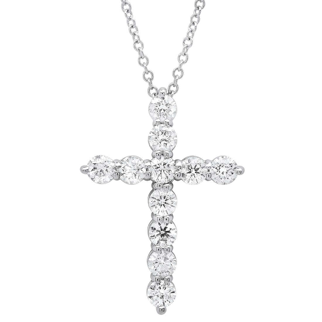 14K White Gold and 1.05ct Diamond Pendant: Retail: $3,350.00 ****** 14K White Gold and 1.05ct Diamond Pendant ****** Metal: 14K White Gold / Total Item Weight: 2.3 Grams / Country Made: United States / / Main Stone: Diamond / Carat Total