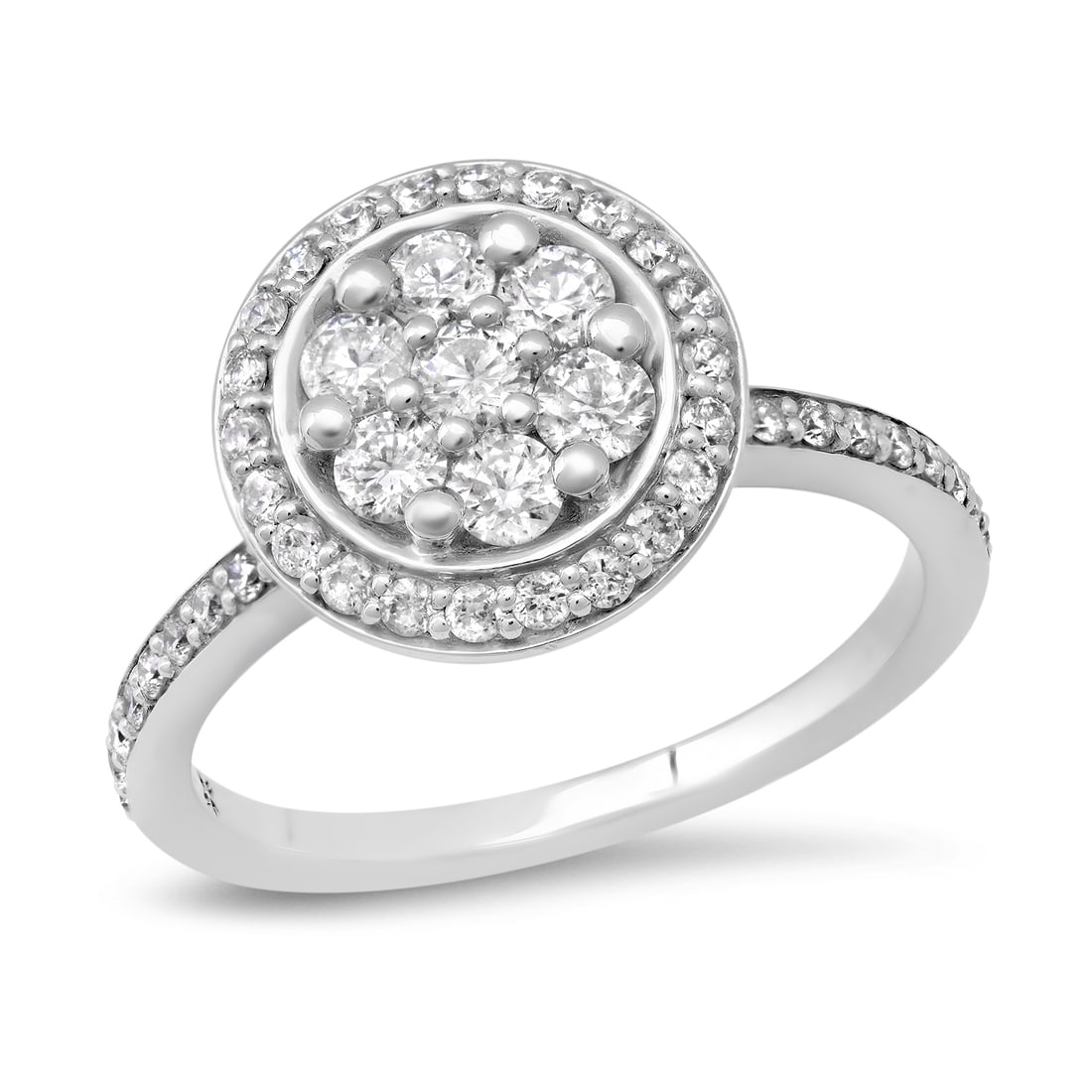 14K White Gold Setting with 1.00ct Diamond Ladies Ring: Retail: $5,142.00 ****** 14K White Gold Setting with 1.00ct Diamond Ladies Ring ****** Size: 7(we offer free resizing to winning bidders) / Metal: 14K White Gold / Total Item Weight: 4.5 Grams / Count