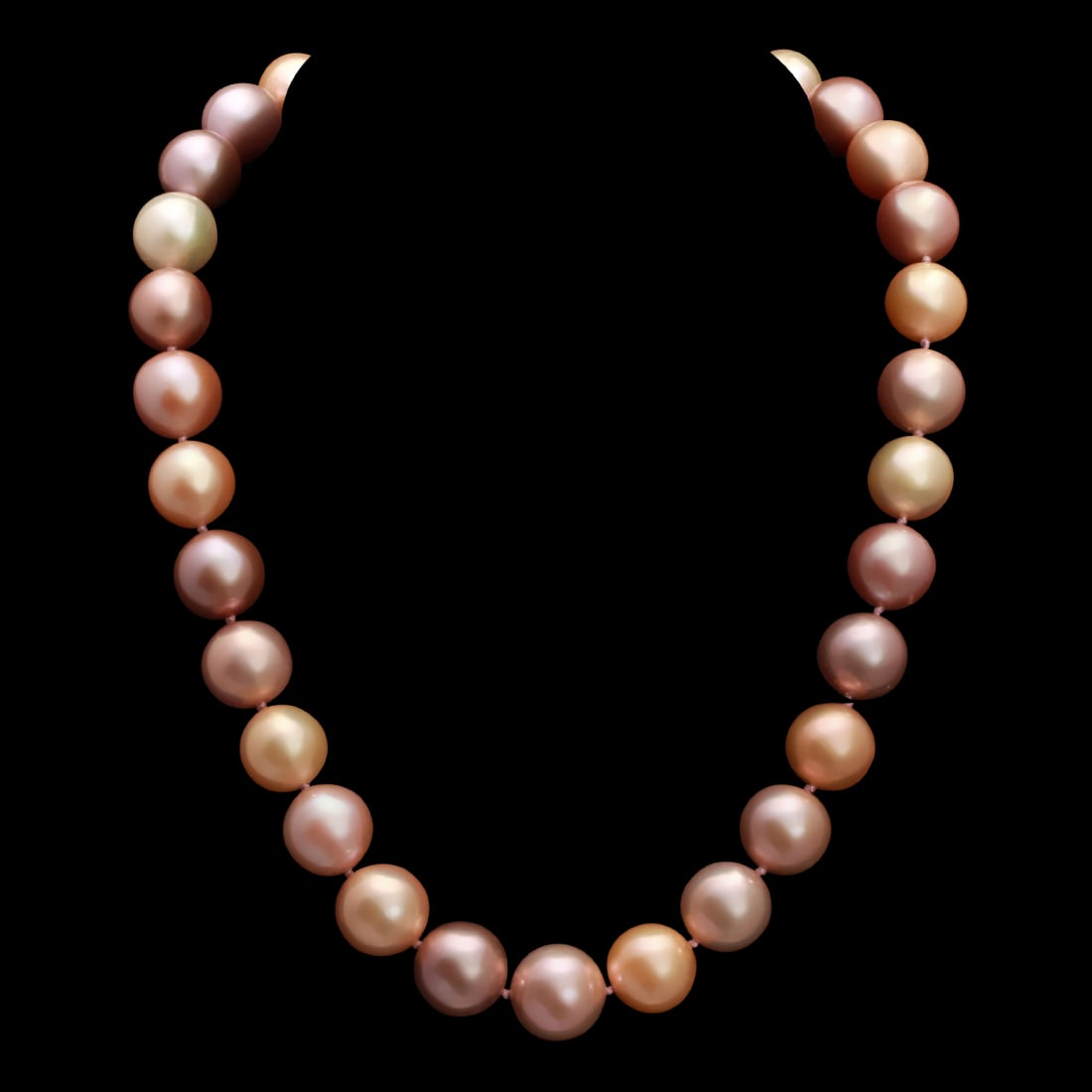 12-14mm South Sea Cultured Pearl Necklace: Retail: $14,135.00 ****** 12-14mm South Sea Cultured Pearl Necklace ****** Size: 18 / Metal: 14k Yellow Gold and Diamond Clasp / Country Made: United States / / Main Stone: Pearl / Color: Multi-Color