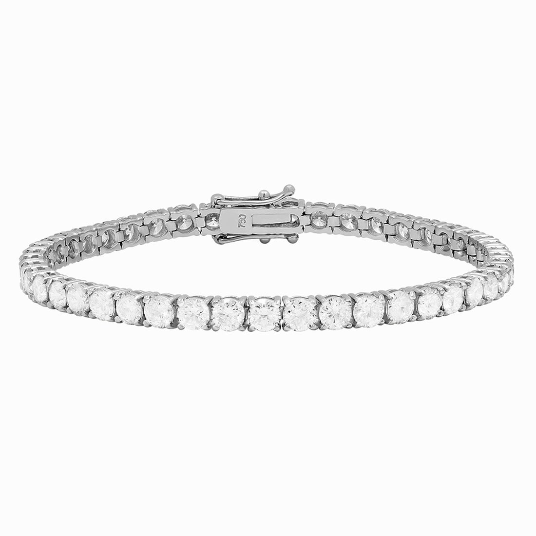 18k White Gold 9.02ct Diamond Tennis Bracelet: Retail: $41,650.00 ****** 18k White Gold 9.02ct Diamond Tennis Bracelet ****** Metal: 18K White Gold / Total Item Weight: 13.60 grams / Country Made: United States / / Main Stone: Diamond / Color: