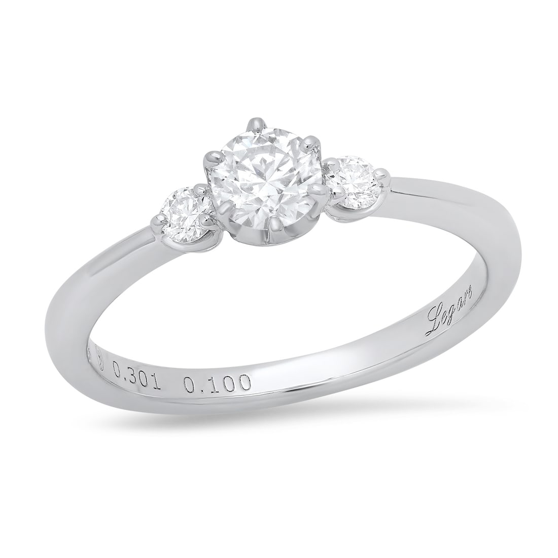 Platinum Setting with 0.40tcw Diamond Ring: Retail: $2,260.00 ****** Platinum Setting with 0.40tcw Diamond Ring ****** Size: 5(we offer free resizing to winning bidders) / Metal: Platinum / Total Item Weight: 3.3 Grams / Country Made: United St