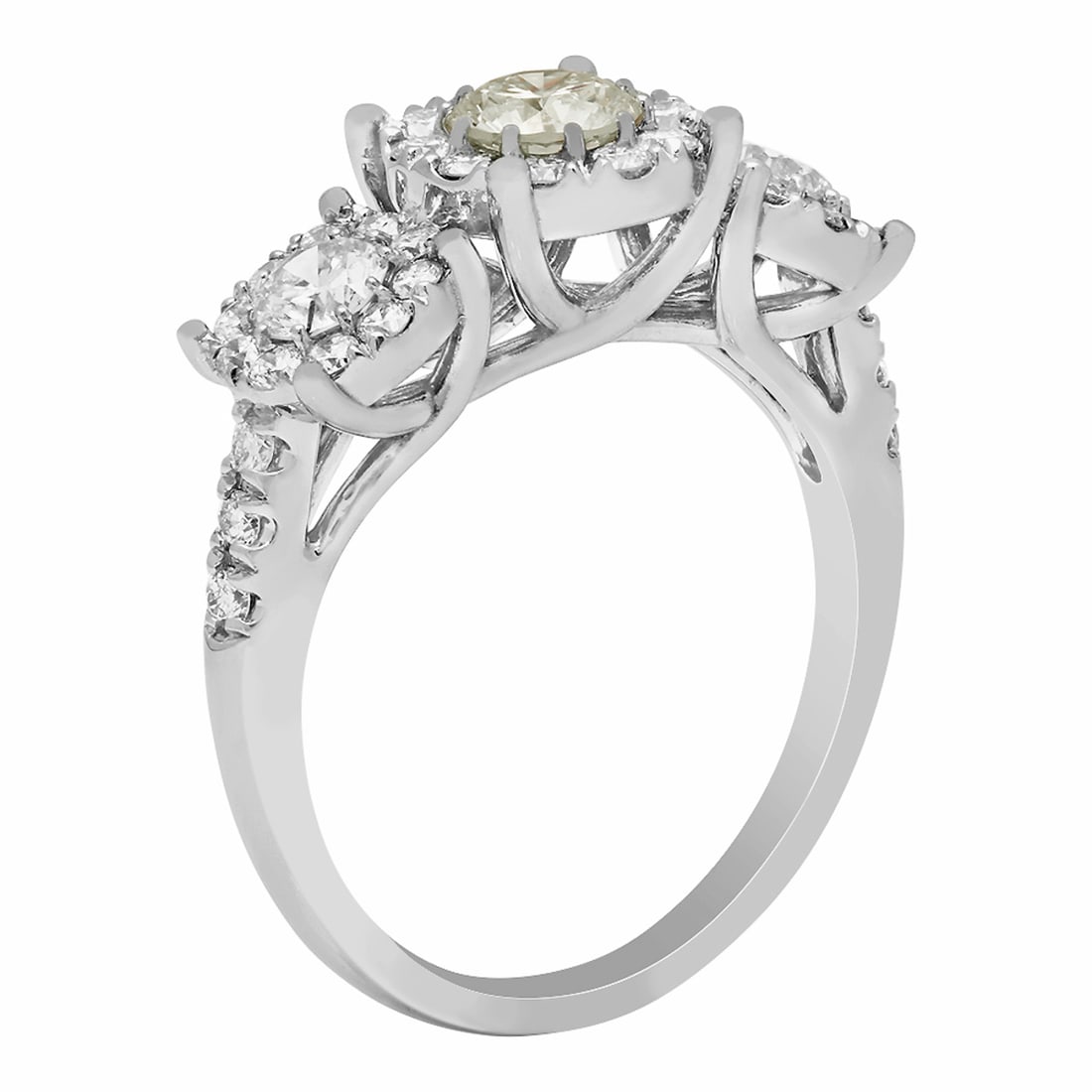 14k White Gold 0.45ct & 1.04ct Diamond Ring - 2